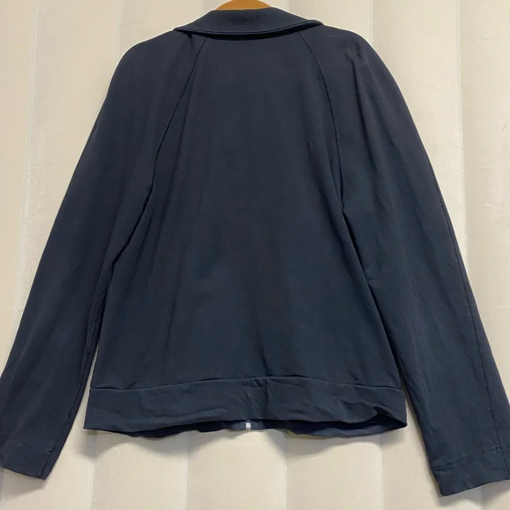 St. John Sport Women’s Jacket Large Full Zip Athleisure Quiet Luxury Designer